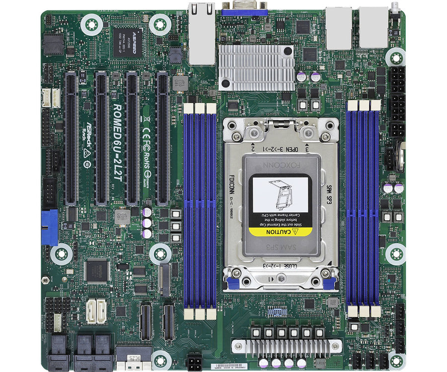 Asrock ROMED6U-2L2T motherboard Socket SP3 micro ATX