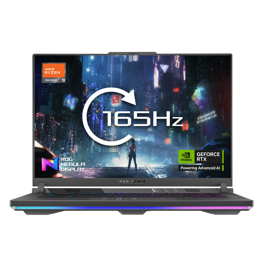 ASUS ROG Strix G16 G614PM-RV007W AMD RyzenT 9 8940HX Laptop 40.6 cm (16") WUXGA 16 GB DDR5-SDRAM 1 TB SSD NVIDIA GeForce RTX 5060 Wi-Fi 6E (802.11ax) Windows 11 Home Black, Grey