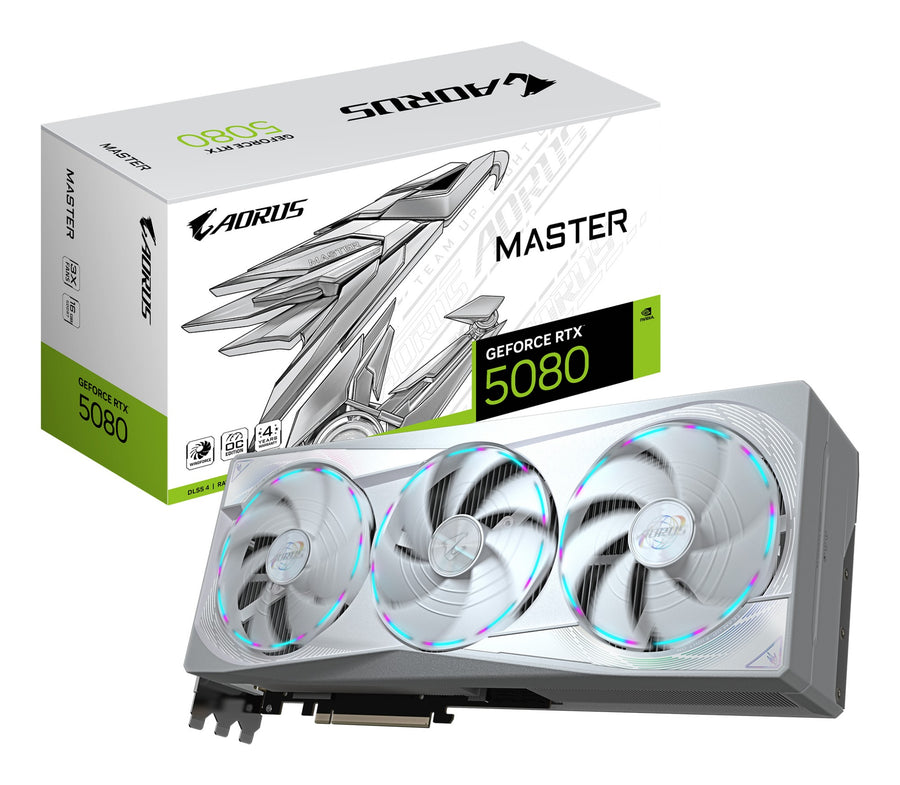 GIGABYTE AORUS GeForce RTX 5080 MASTER ICE 16G Graphics Card
