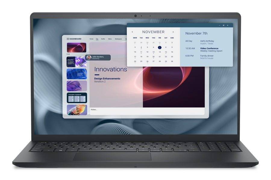 DELL Pro 15 Essential PV15250 + 3-year extended warranty Intel� CoreT i7 i7-1355U Laptop 39.6 cm (15.6") Full HD 16 GB DDR5-SDRAM 512 GB SSD Wi-Fi 6 (802.11ax) Windows 11 Pro UK English Black