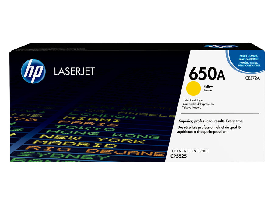 HP CE272A/650A Toner cartridge yellow, 15K pages ISO/IEC 19798 for HP CLJ CP 5525