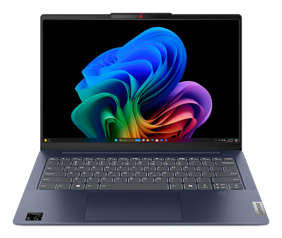 Lenovo IdeaPad Slim 5 14Q8X9 Copilot+ PC Snapdragon X1P-42-100 Laptop 35.6 cm (14") WUXGA 16 GB LPDDR5x-SDRAM 512 GB SSD Wi-Fi 7 (802.11be) Windows 11 Home Blue UK English