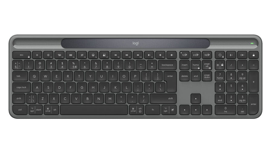 Logitech Signature Slim Solar + K980 keyboard Universal RF Wireless + Bluetooth QWERTY UK International Graphite