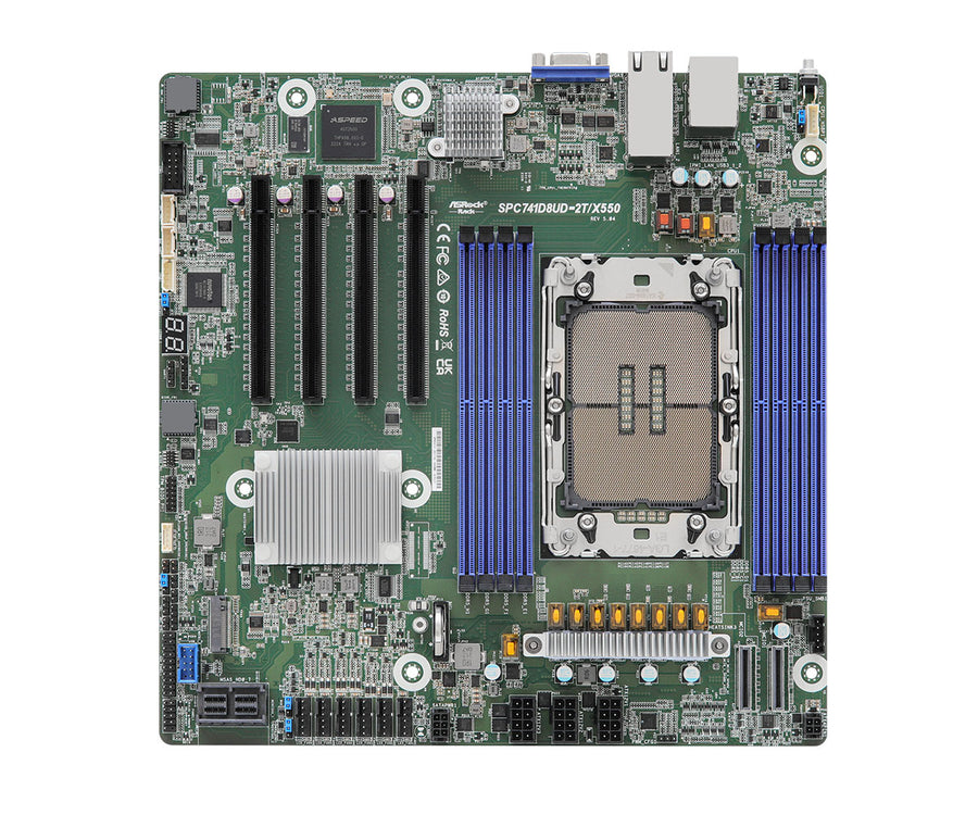 Asrock SPC741D8UD-2T/X550 motherboard Intel C741 LGA 4677 (Socket E) micro ATX