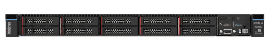 Lenovo ThinkSystem SR630 V3 server Rack (1U) Intel Xeon Silver 4510 2.4 GHz 32 GB DDR5-SDRAM 1100 W