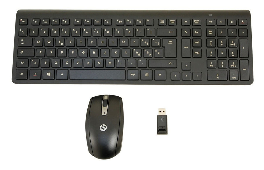 HP 697352-BB1 keyboard Mouse included RF Wireless Hebrew Black