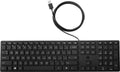 HP L95712-071 keyboard Office USB QWERTY Danish Black