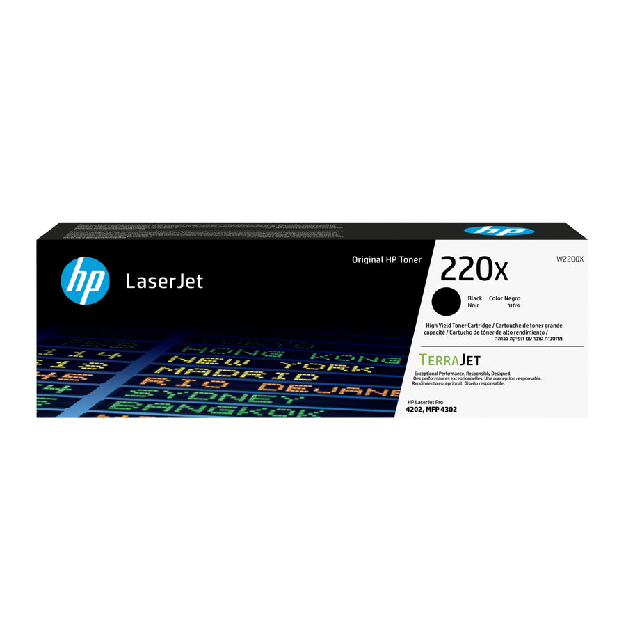 HP W2200X/220X Toner cartridge black high-capacity, 7.5K pages ISO/IEC 19798 for HP CLJ Pro 4202/e