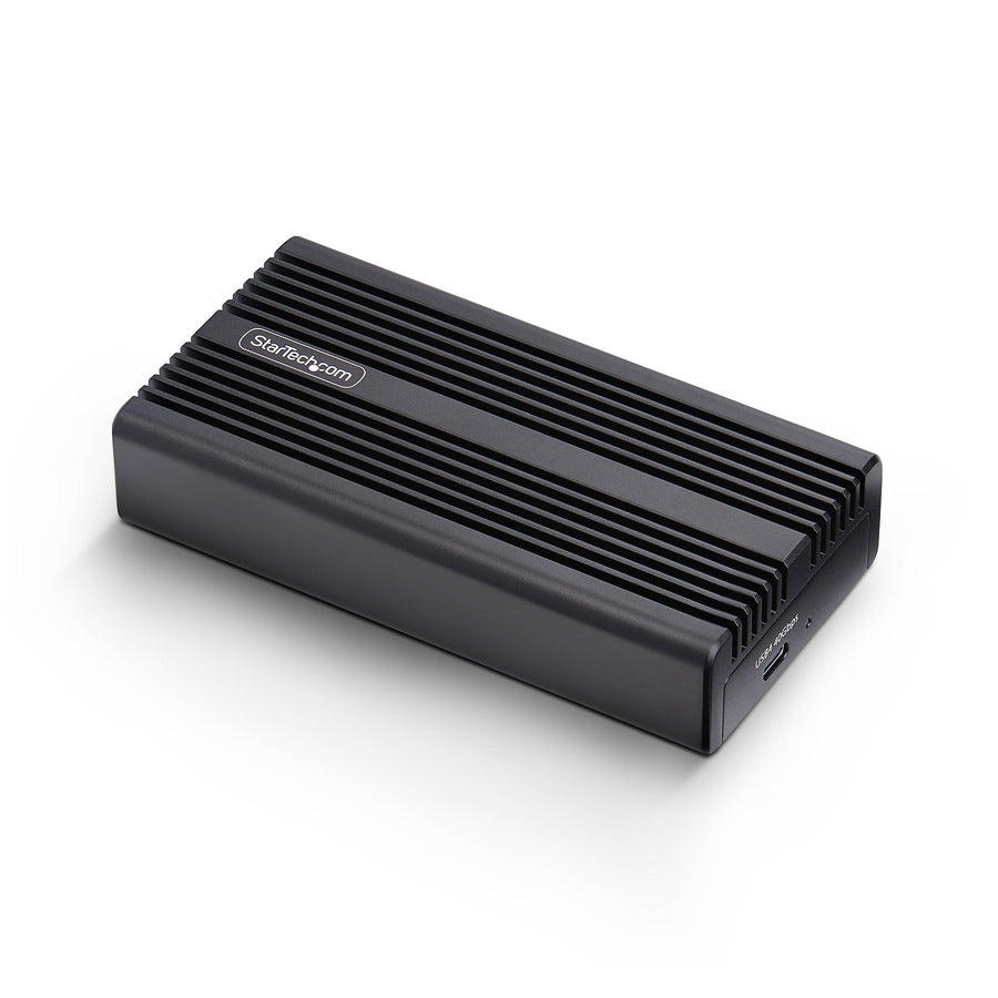 StarTech.com USB4 M.2 NVMe Enclosure, 40Gbps, External USB-C/Thunderbolt NVMe SSD Enclosure, Aluminum Heatsink Case, B+M/M-Key
