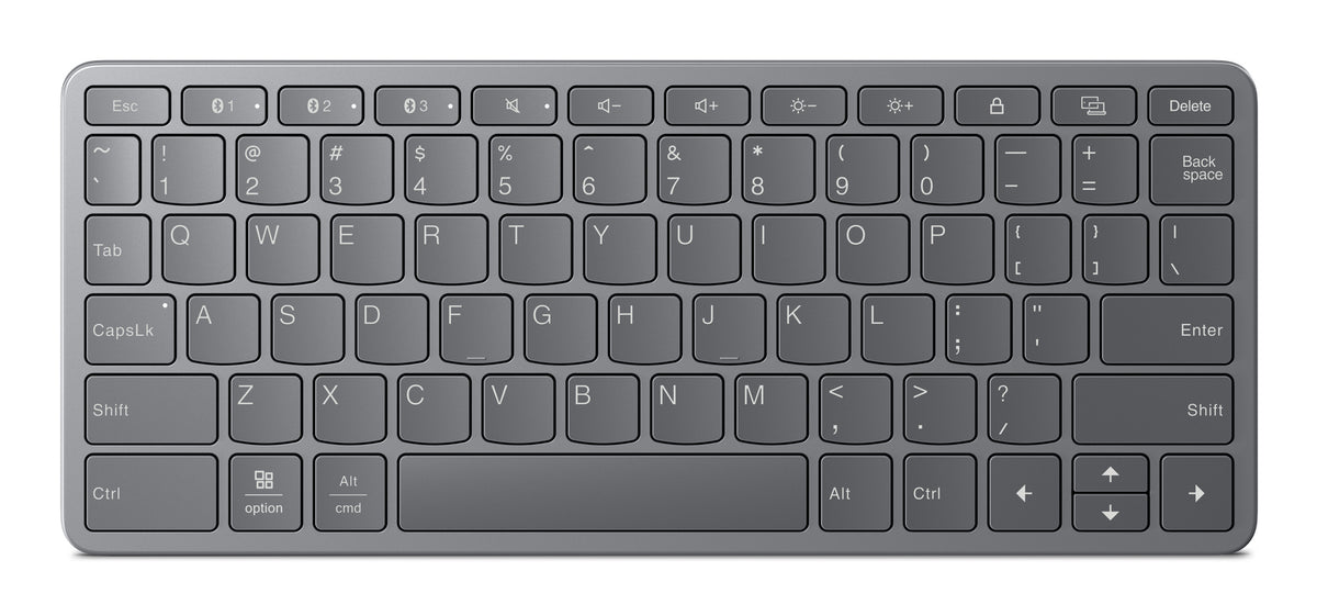 Lenovo Multi-Device Wireless Keyboard German USB Type-C Grey