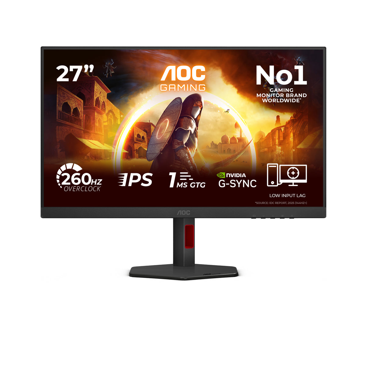 AOC G4 27G4ZR computer monitor 68.6 cm (27") 1920 x 1080 pixels Full HD LED Black, Red
