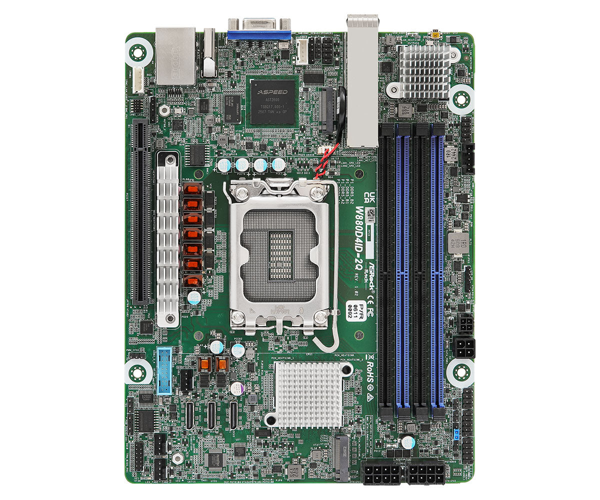 Asrock W880D4ID-2Q motherboard Intel W880 LGA 1851 (Socket V1) mini ITX
