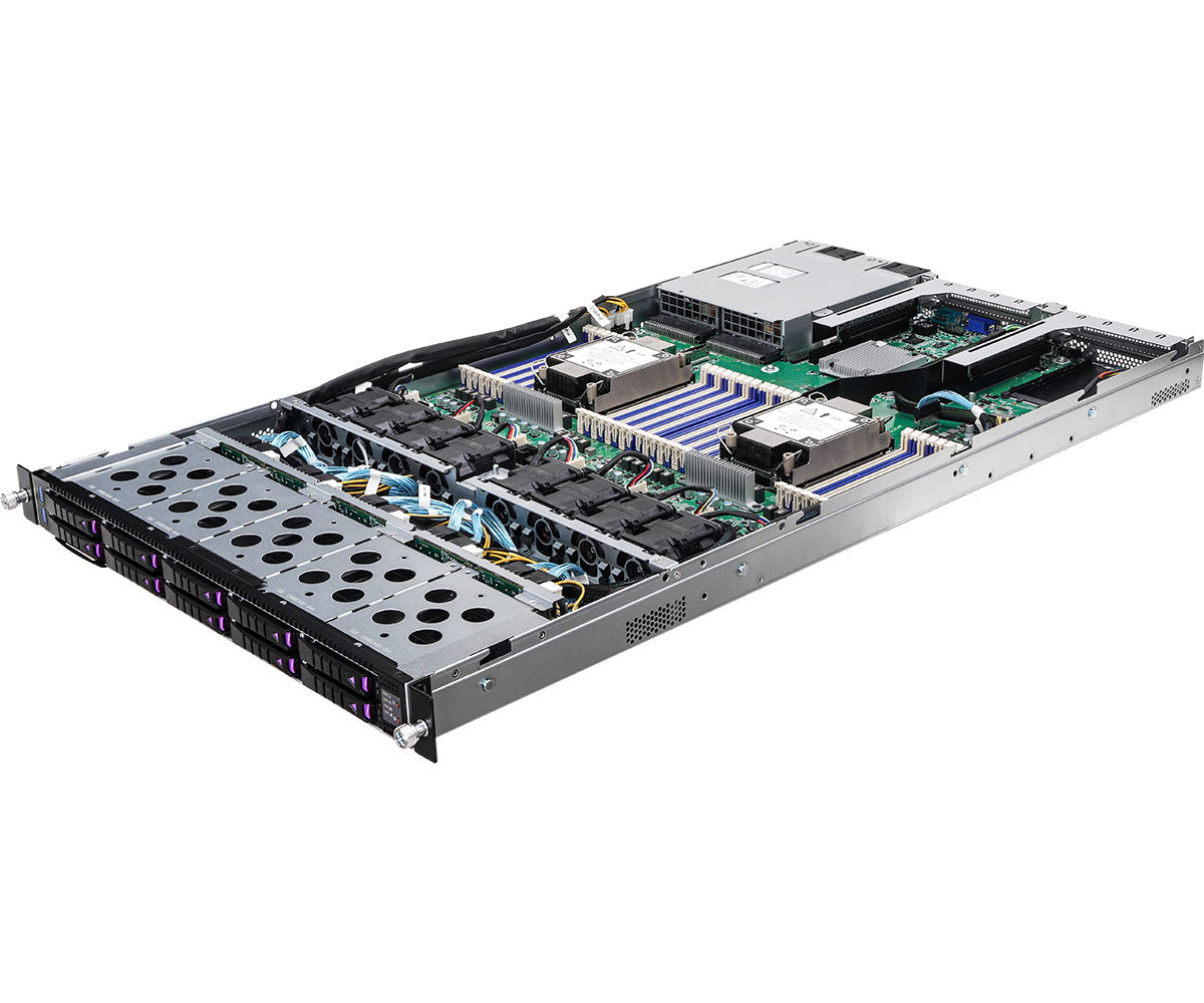Asrock 1U10E-ICX2 server barebone Intel C621A LGA 4189 Rack (1U) Grey