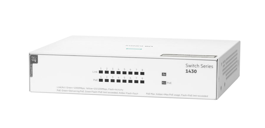 HPE Aruba Networking Networking Instant On Switch 8p Gigabit CL4 PoE 64W 1430