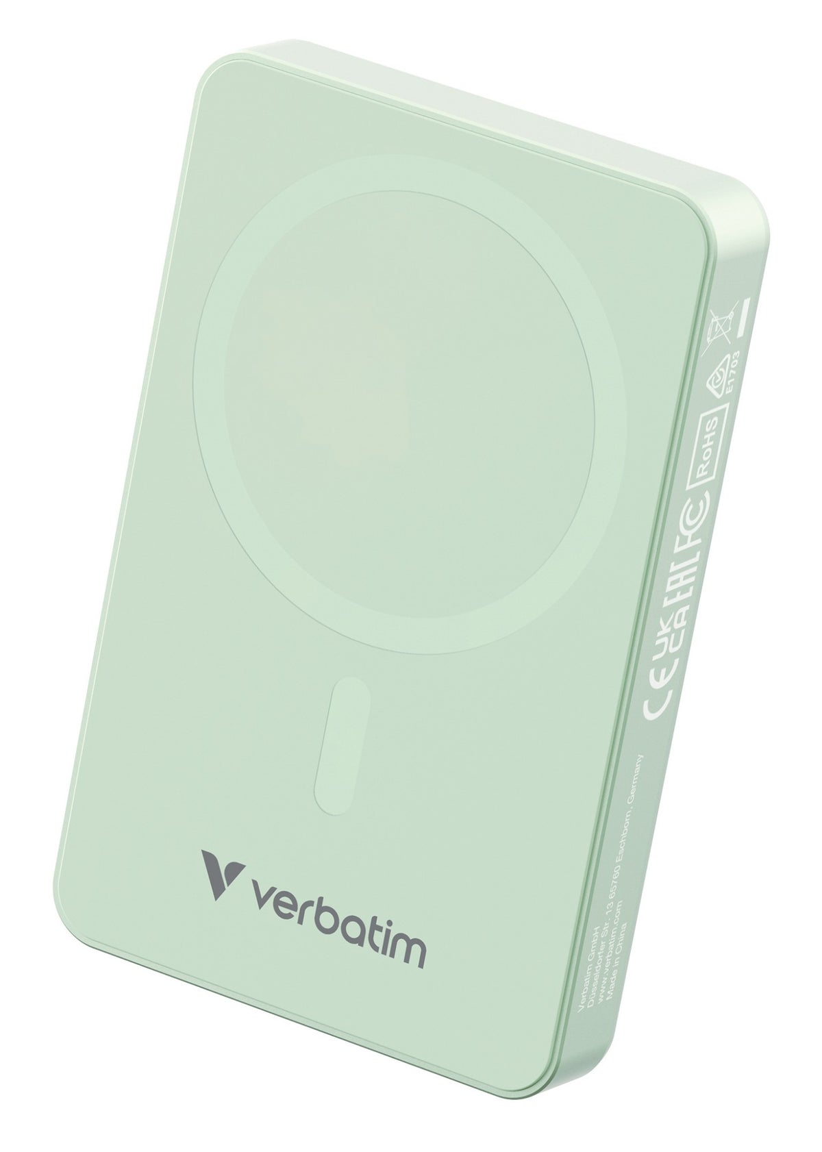 Verbatim Charge 'n' Go Essentials Magnetic Wireless Power Bank 10000 mAh Green