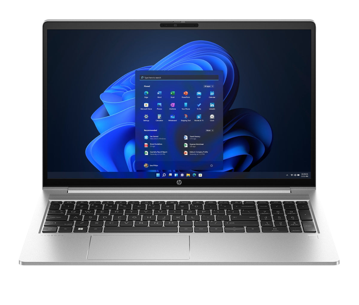 HP ProBook 455 G10 AMD RyzenT 5 7530U Laptop 39.6 cm (15.6") Full HD 16 GB DDR4-SDRAM 256 GB SSD Wi-Fi 6E (802.11ax) Windows 11 Pro Silver