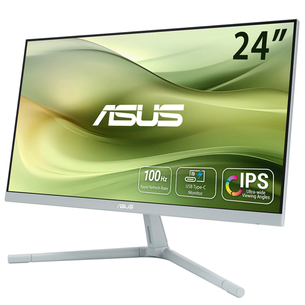 ASUS VU249CFE-G computer monitor 60.5 cm (23.8") 1920 x 1080 pixels Full HD LCD Green, Grey