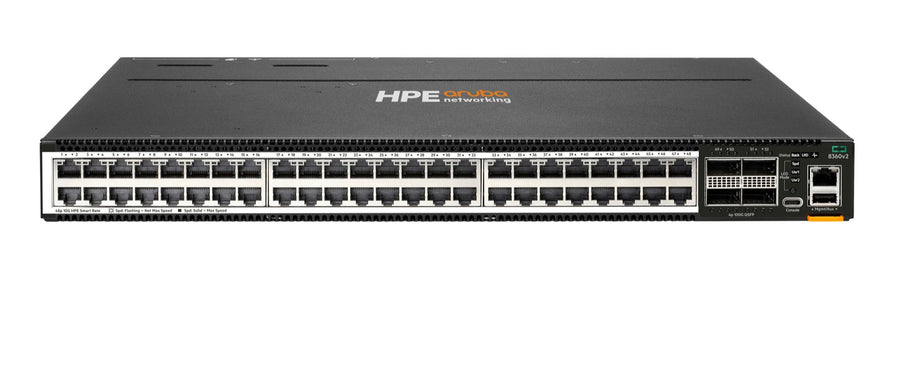HPE Aruba Networking CX 8360-48XT4C v2 Port-to-Power Airflow 3 Fans 2 PSU Attached Bundle