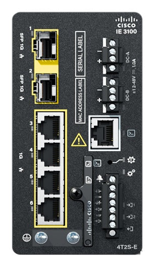 Cisco Catalyst IE3100 Managed L2 Gigabit Ethernet (10/100/1000) Power over Ethernet (PoE) Black