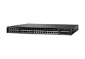 Cisco Catalyst 3650-48PS-S Network Switch, 48 Gigabit Ethernet (GbE) PoE+ Ports, four 1 G Uplinks, 640WAC Power Supply, 1 RU, IP Base Feature Set, Enhanced Limited Lifetime Warranty (WS-C3650-48PS-S)