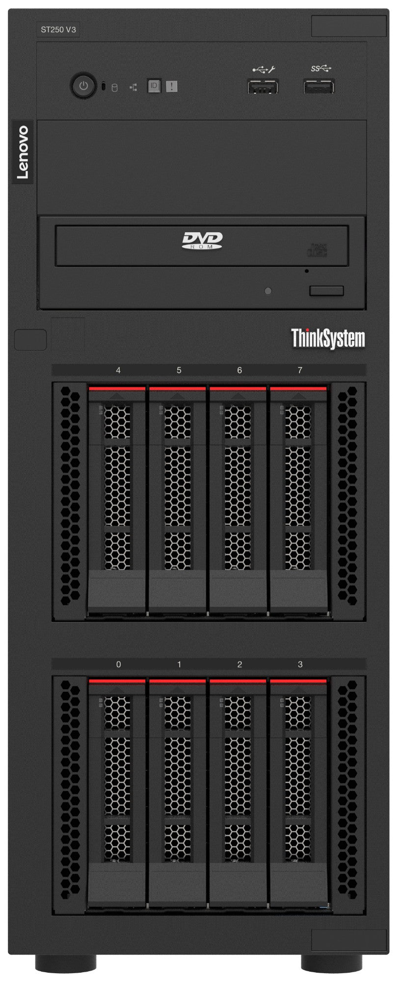 Lenovo ThinkSystem ST250 V3 server 1.92 TB Tower Intel® Xeon® 6353P 2.7 GHz 32 GB DDR5-SDRAM 800 W