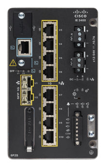 Cisco Catalyst IE-3400-8P2S-A-RF network switch Managed L2/L3 Gigabit Ethernet (10/100/1000) Power over Ethernet (PoE) Black