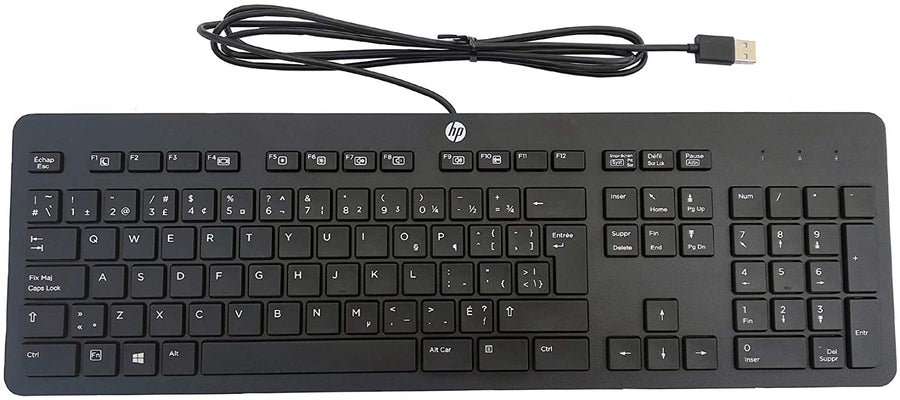 HP 803823-DX1 keyboard Universal USB QWERTY Nordic Black