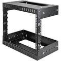 StarTech.com 2-Post 8U Heavy-Duty Wall Mount Network Rack, 19" Open Frame Server Rack with Adjustable Depth, Wall Mount Data Rack for IT / AV / Patch Panel / Computer Equipment - Cage Nuts and Screws Included