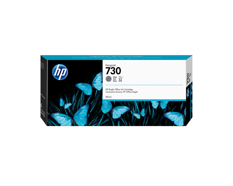 HP P2V72A/730 Ink cartridge gray 300ml for HP DesignJet T 1600/1700/940