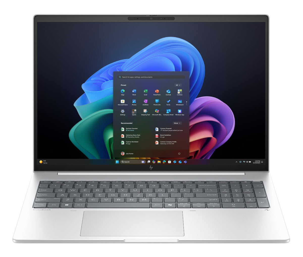 HP EliteBook 8 G1i Next Gen AI PC Wolf Pro Security Edition Copilot+ PC Intel Core Ultra 7 268V Laptop 40.6 cm (16") WUXGA 32 GB LPDDR5x-SDRAM 1 TB SSD Wi-Fi 7 (802.11be) Windows 11 Pro Silver
