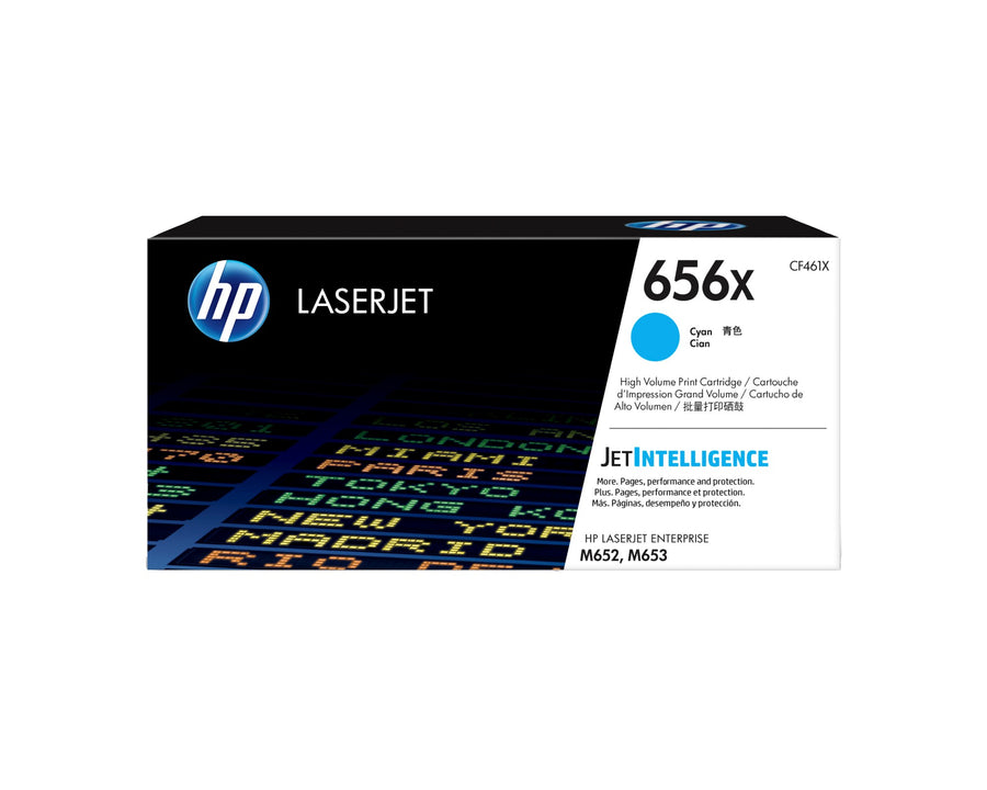 HP CF461X/656X Toner cartridge cyan, 22K pages ISO/IEC 19752 for HP LaserJet M 652