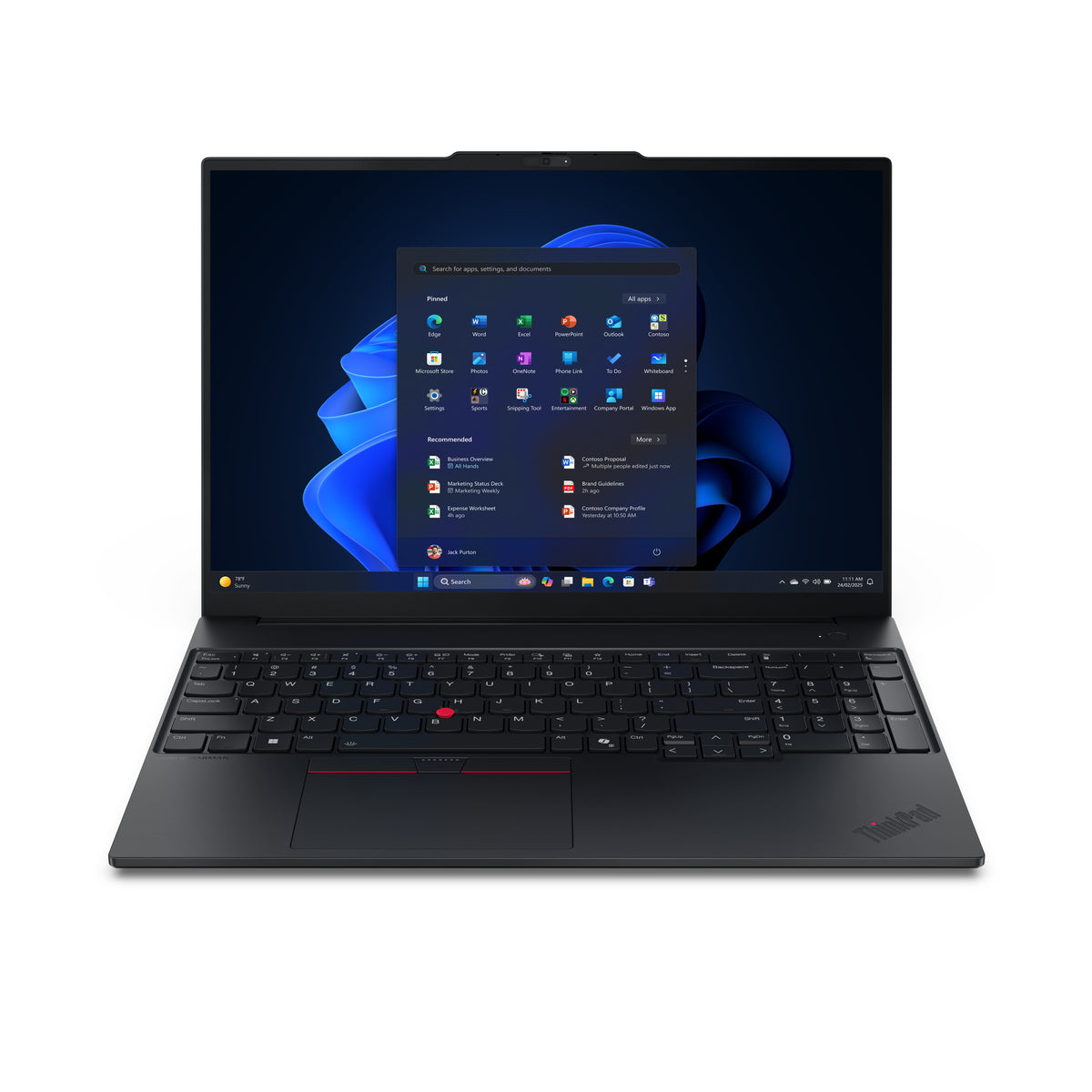 Lenovo ThinkPad E16 Gen 3 (AMD) AMD Ryzen™ 5 230 Laptop 40.6 cm (16") WUXGA 16 GB DDR5-SDRAM 512 GB SSD Wi-Fi 6E (802.11ax) Windows 11 Pro Black