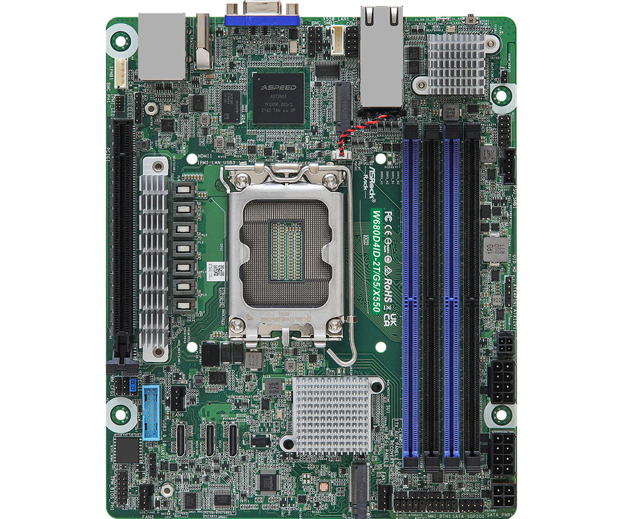 Asrock W680D4ID-2T/G5/X550 motherboard Intel W680 LGA 1700 mini ITX