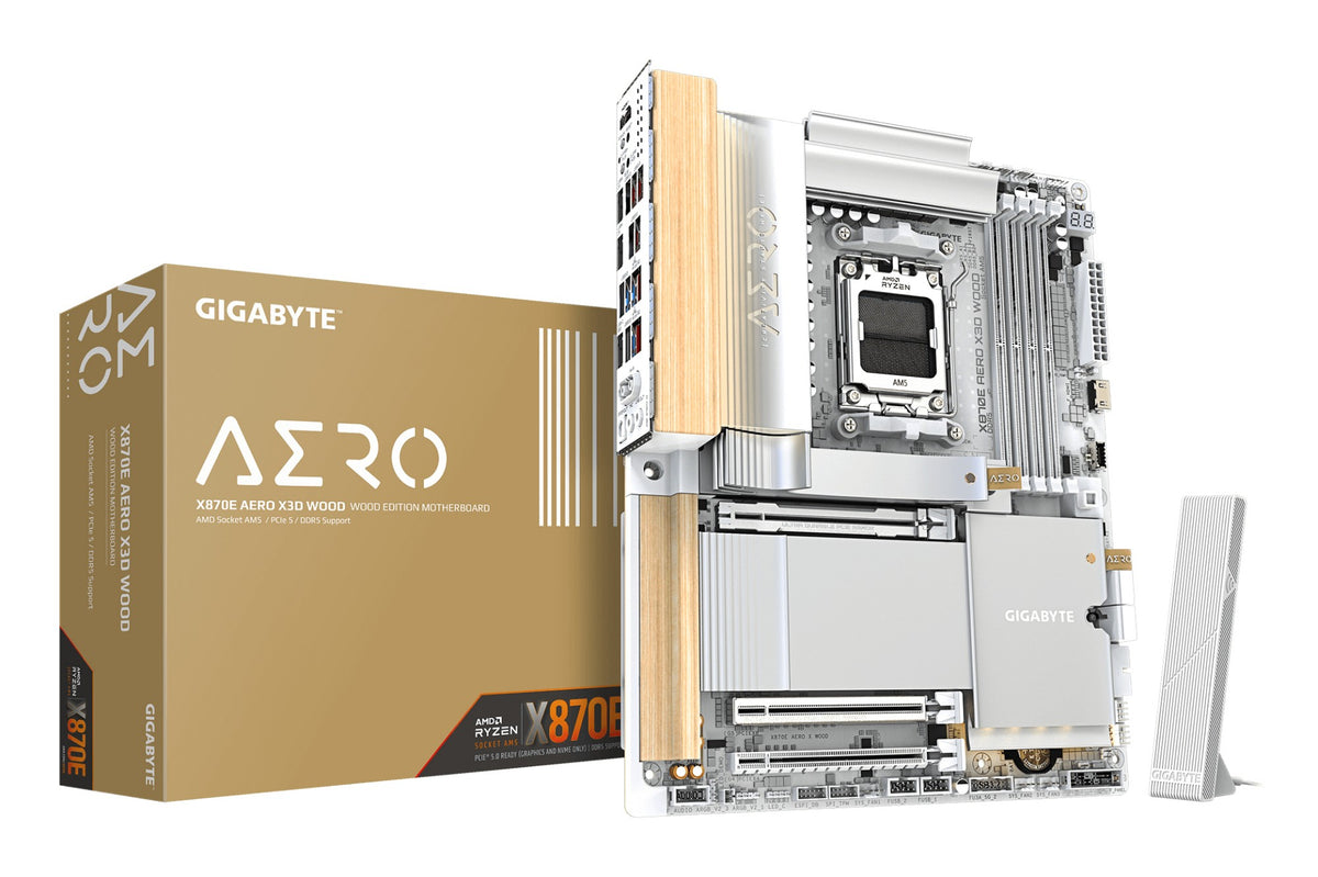 GIGABYTE X870E AERO X3D WOOD Motherboard