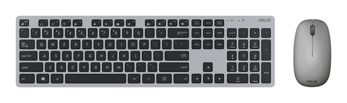 ASUS W5000 keyboard Mouse included Office RF Wireless Grey