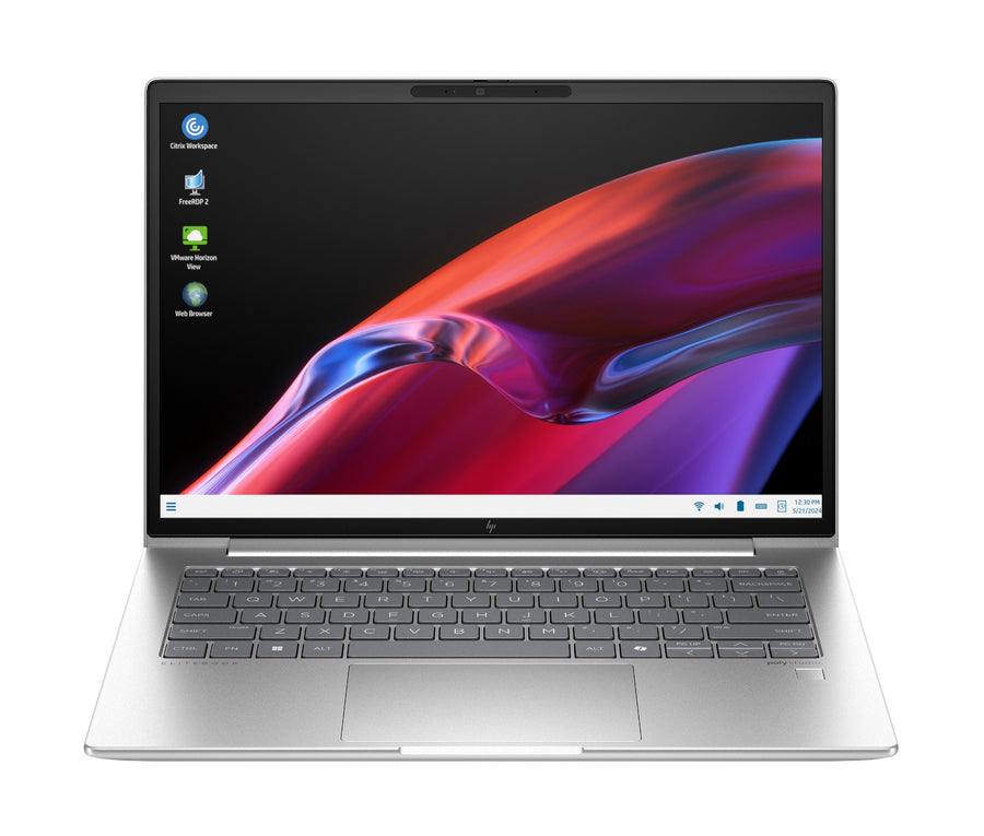 HP Elite mt645 G8 AMD Ryzen™ 5 7535U Mobile thin client 35.6 cm (14") WUXGA 16 GB DDR5-SDRAM 256 GB SSD Wi-Fi 6E (802.11ax) Windows 10 IoT Enterprise Silver