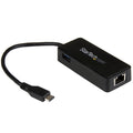 StarTech.com USB-C to Gigabit Network Adapter with Extra USB 3.0 Port - Black