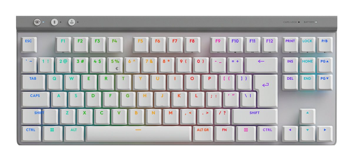 Logitech G G515 Lightspeed TKL keyboard Gaming RF Wireless + Bluetooth QWERTY US International White