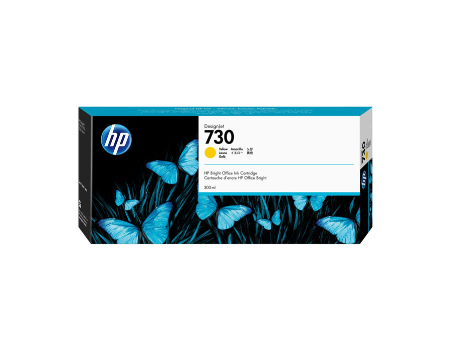 HP P2V70A/730 Ink cartridge yellow 300ml for HP DesignJet T 1600/1700/940