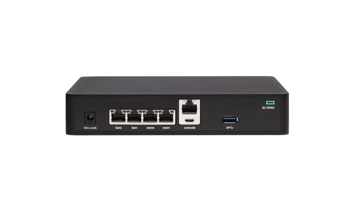 HPE Aruba Networking EdgeConnect 10104 4x RJ45 TAA SD-WAN Gateway
