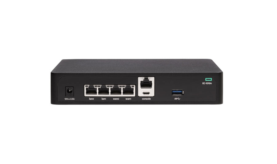 HPE Aruba Networking EdgeConnect 10104 4x RJ45 TAA SD-WAN Gateway
