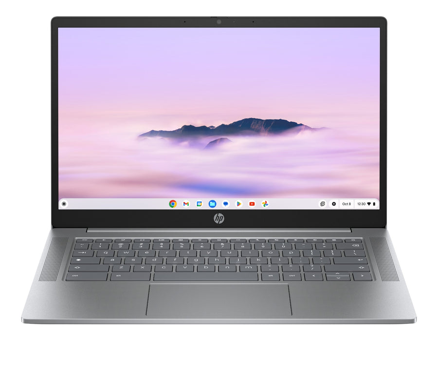 HP Chromebook 14a-nf0000na Intel� CoreT i3 i3-N305 35.6 cm (14") Full HD 8 GB LPDDR5-SDRAM 256 GB eUFS Wi-Fi 6E (802.11ax) ChromeOS Silver