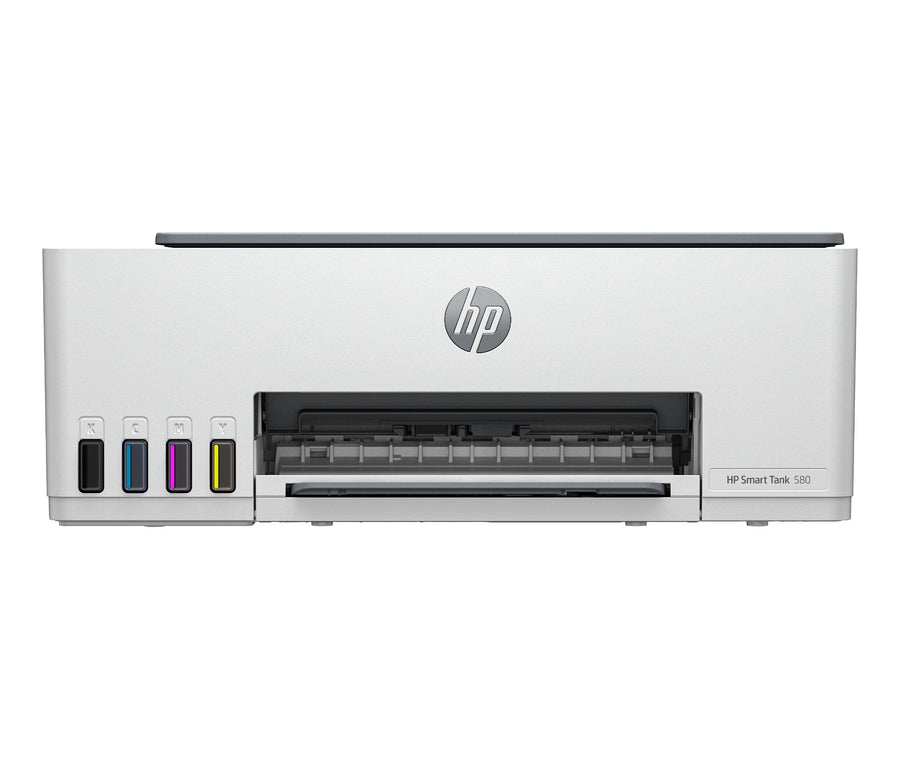 HP Smart Tank 580 All-in-One Printer, Home and home office, Print, copy, scan, Wireless; High-volume printer tank; Print from phone or tablet; Scan to PDF