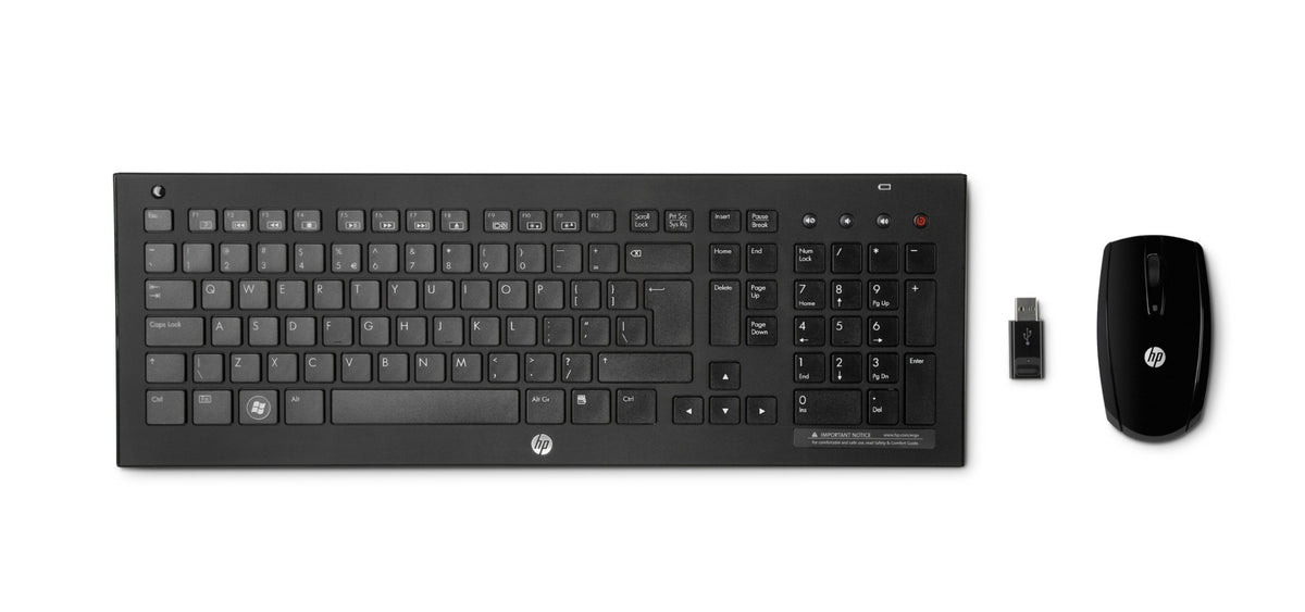 HP C7000 keyboard Mouse included RF Wireless Black