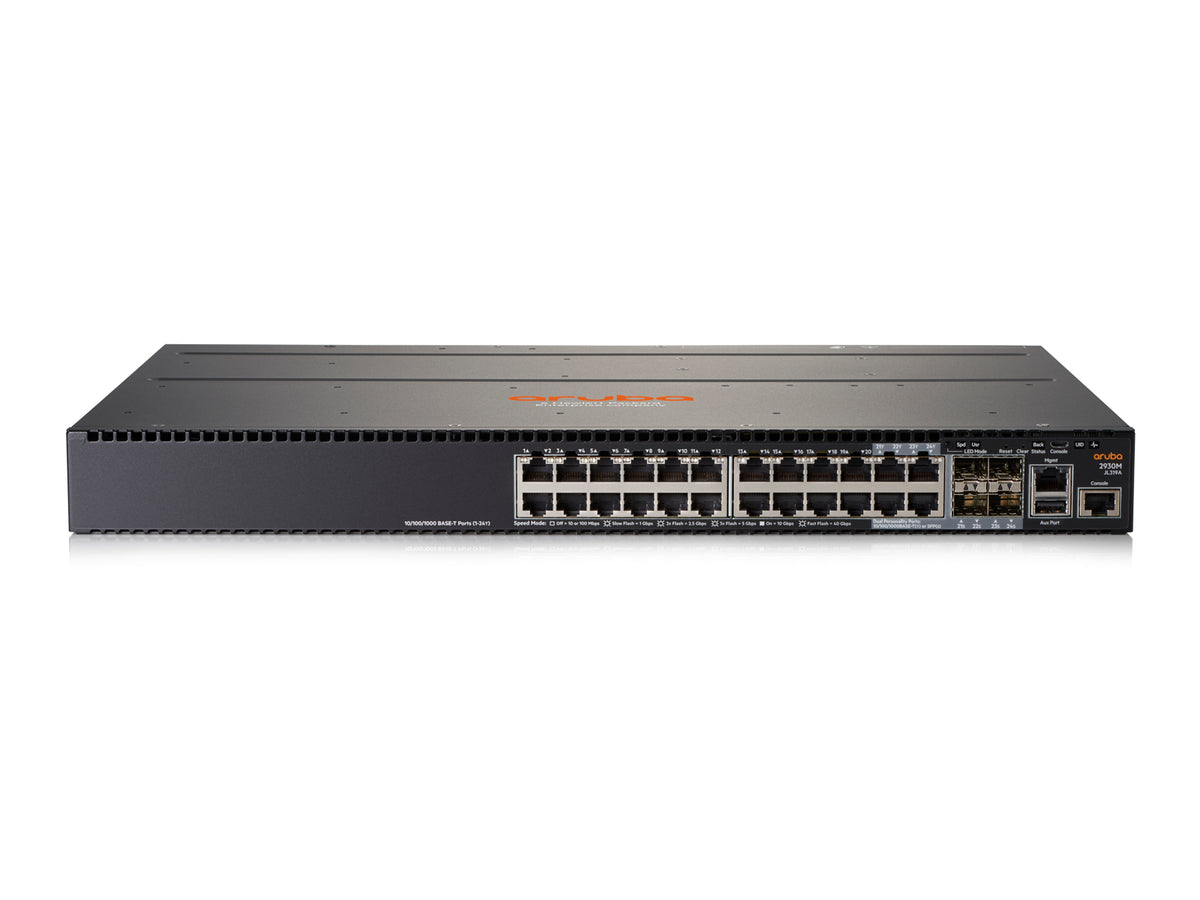 HPE Aruba Networking Aruba 2930M 24G 1-slot Managed L3 Gigabit Ethernet (10/100/1000) 1U Grey