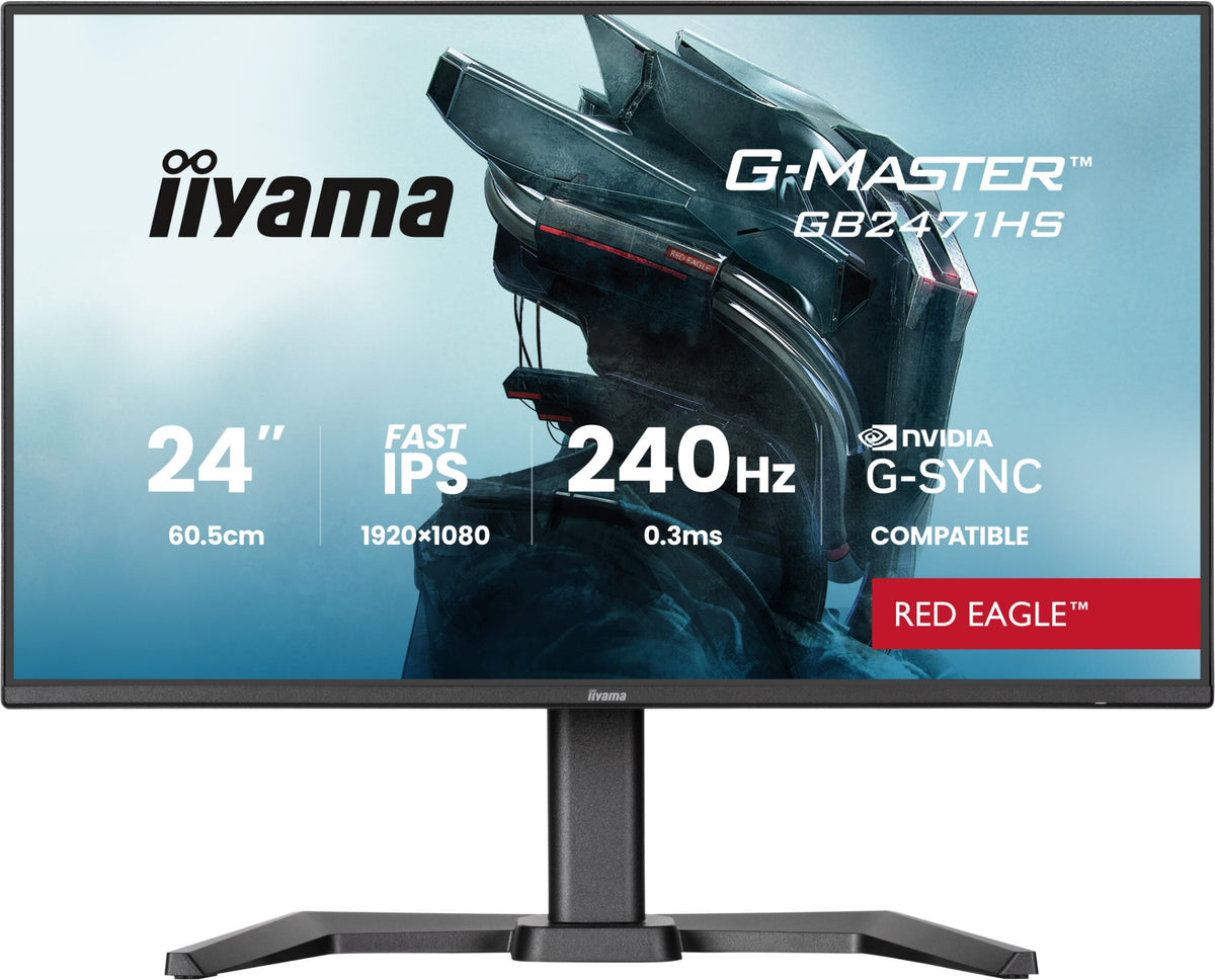 iiyama G-MASTER GB2471HS-B1 computer monitor 60.5 cm (23.8") 1920 x 1080 pixels Full HD Black