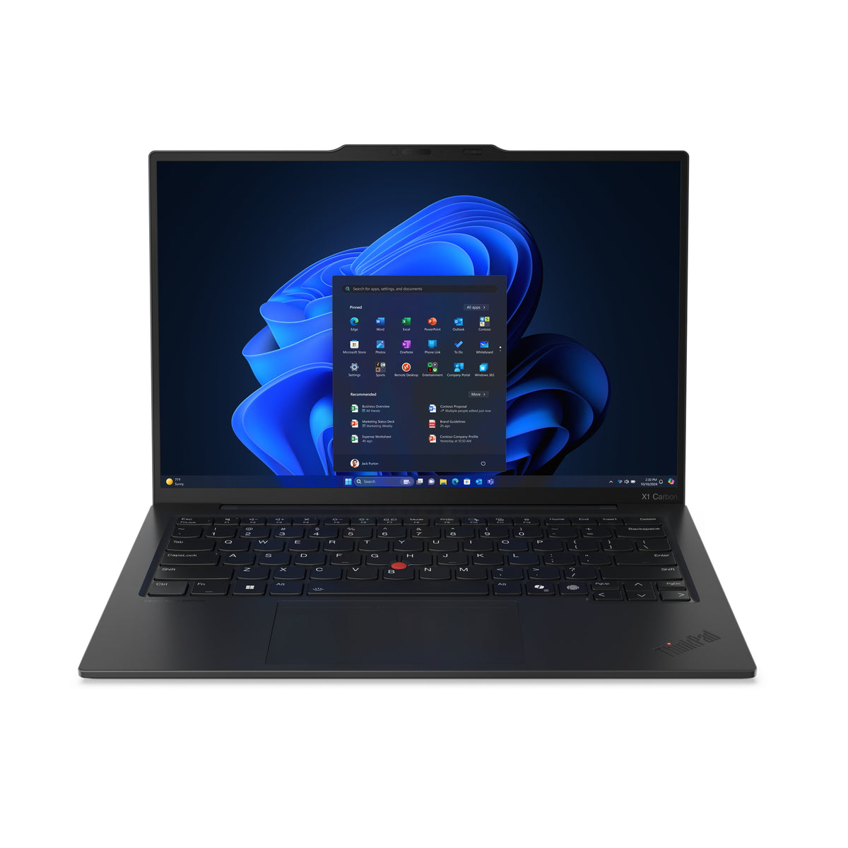 Lenovo ThinkPad X1 Carbon Gen 13 Aura Edition Copilot+ PC Intel Core Ultra 7 258V Laptop 35.6 cm (14") 2.8K 32 GB LPDDR5x-SDRAM 1 TB SSD Wi-Fi 7 (802.11be) Windows 11 Pro German Black