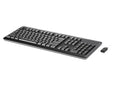 HP 674314-041 keyboard RF Wireless QWERTZ German Black