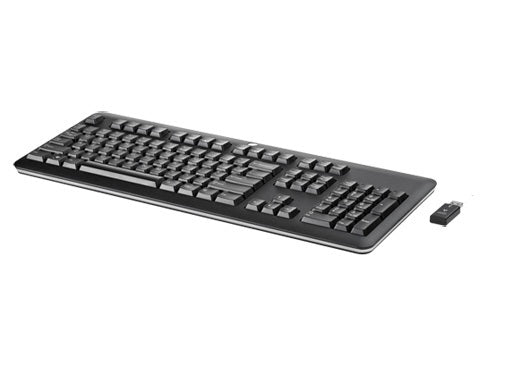 HP 674314-041 keyboard RF Wireless QWERTZ German Black