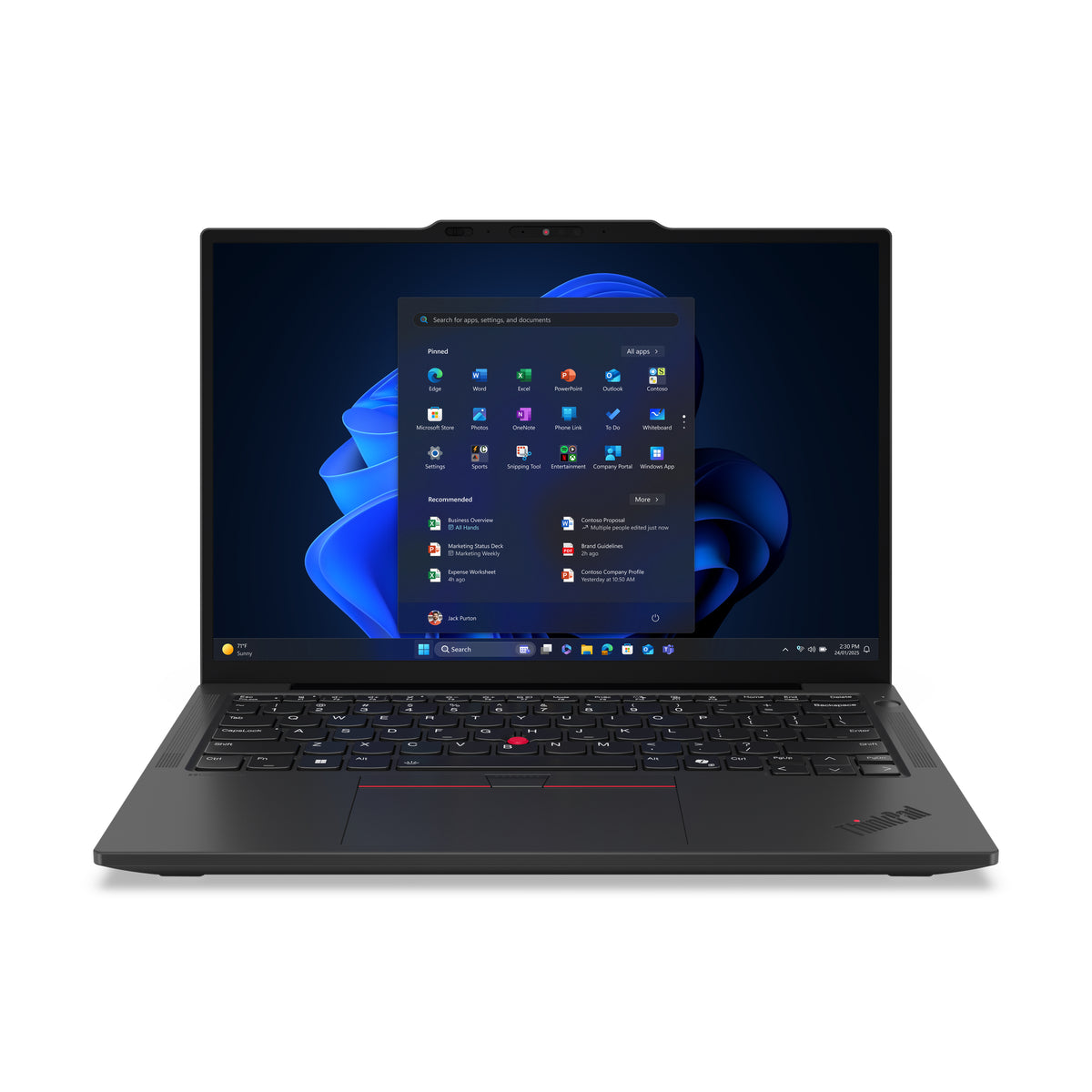 Lenovo ThinkPad X13 Gen 6 (Intel) Intel Core Ultra 5 225U Laptop 33.8 cm (13.3") WUXGA 32 GB LPDDR5x-SDRAM 1 TB SSD Wi-Fi 7 (802.11be) Windows 11 Pro German Black